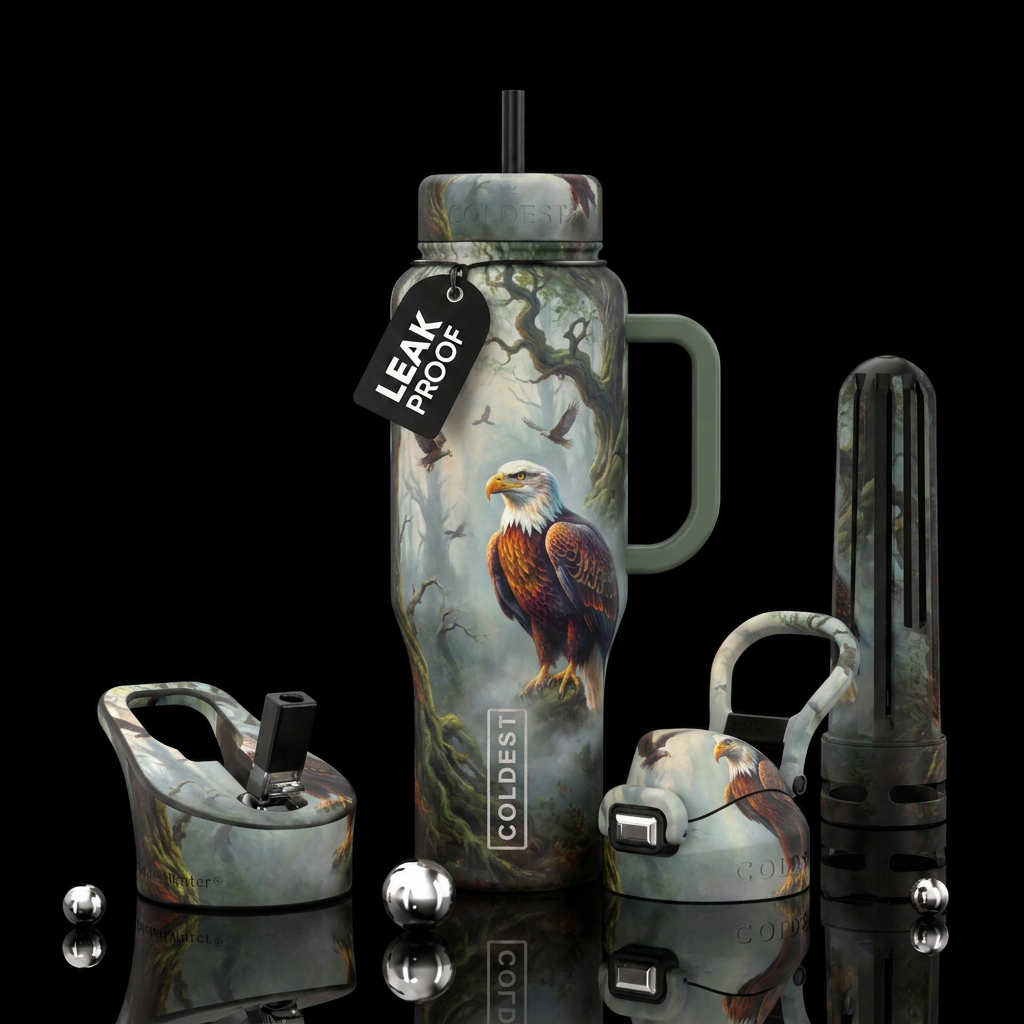 Eagle Sanctuary water bottle design