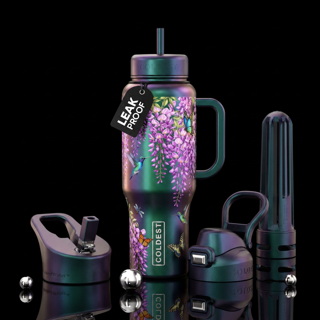 Relaxing water bottle design