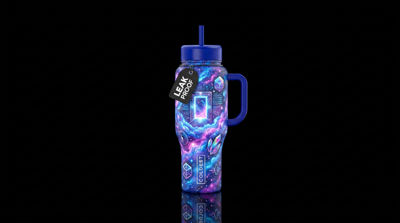 Traveling to an Alternate Reality water bottle design