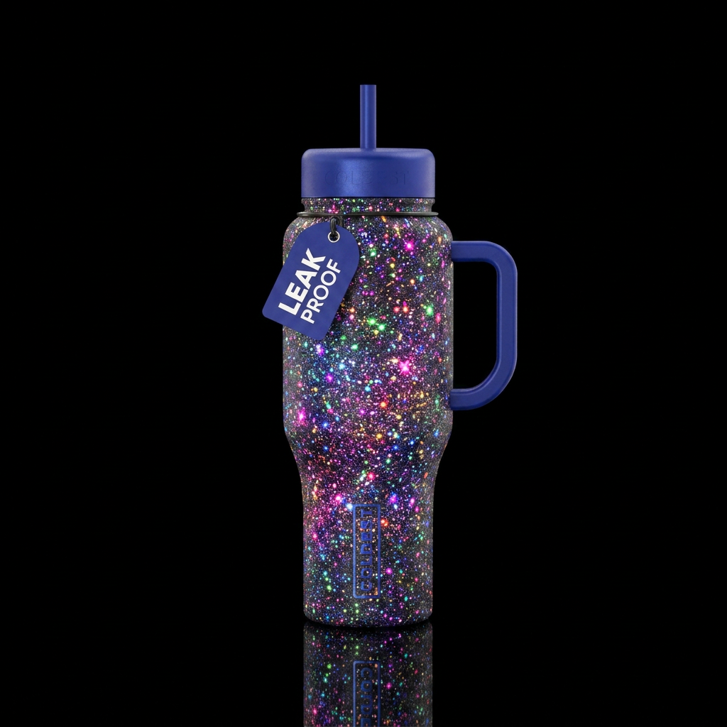 Beautiful Sparkly water bottle design