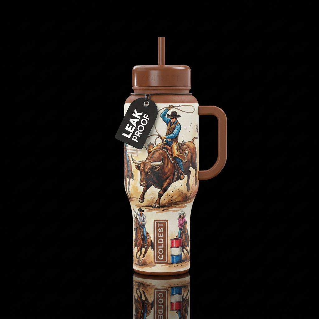 Rodeo water bottle design
