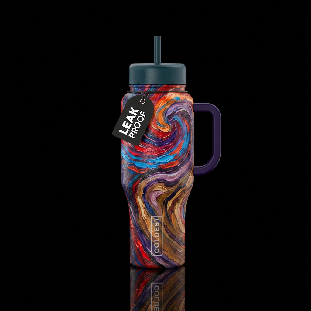 expressionist Edvard Munch water bottle design