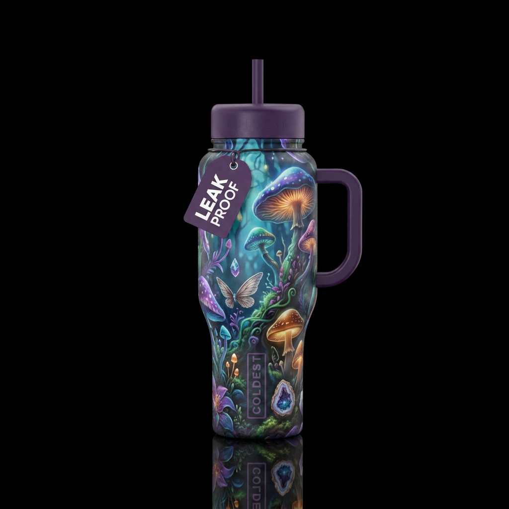 Fantasy Realm water bottle design