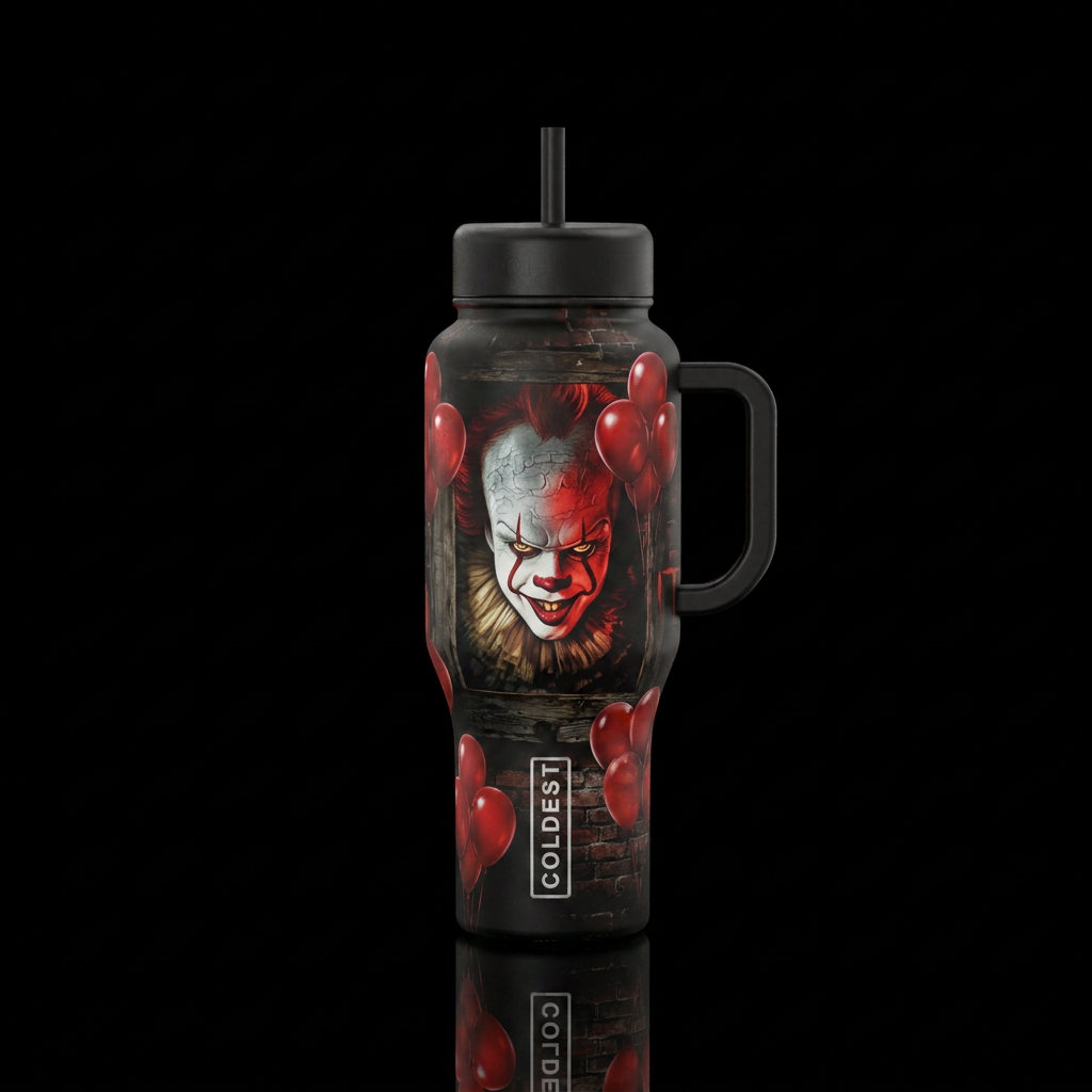 Pennywise I water bottle design