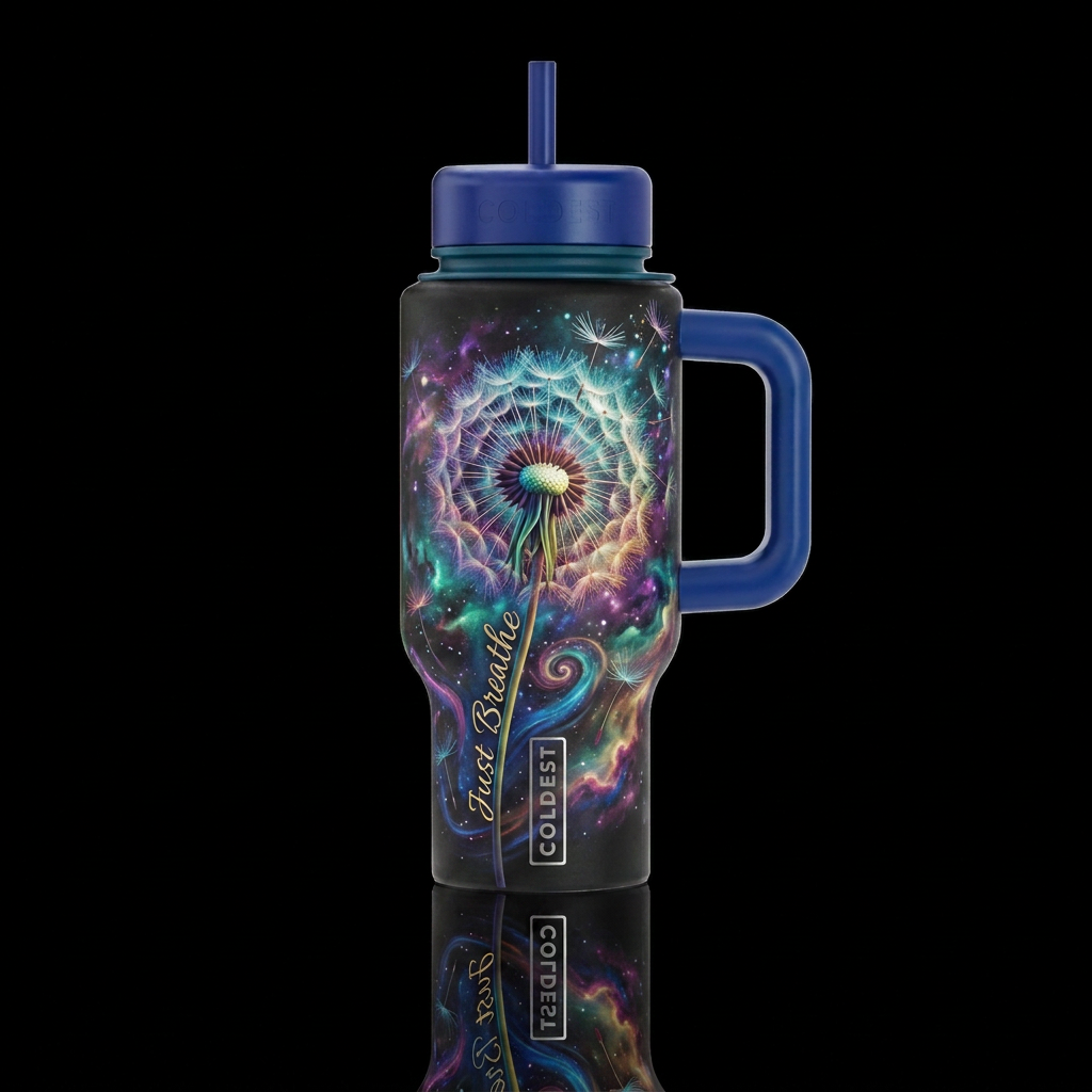 Just Breathe II water bottle design