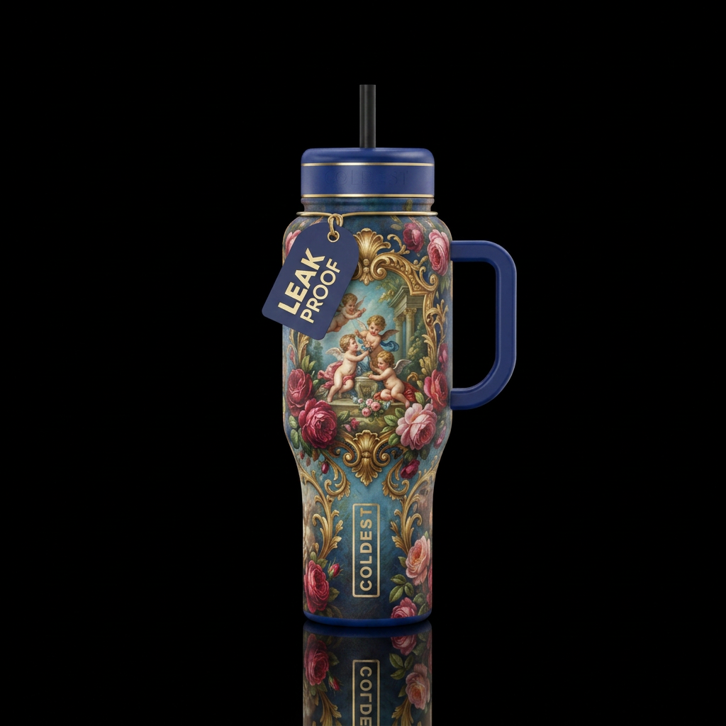 Timeless Romance water bottle design