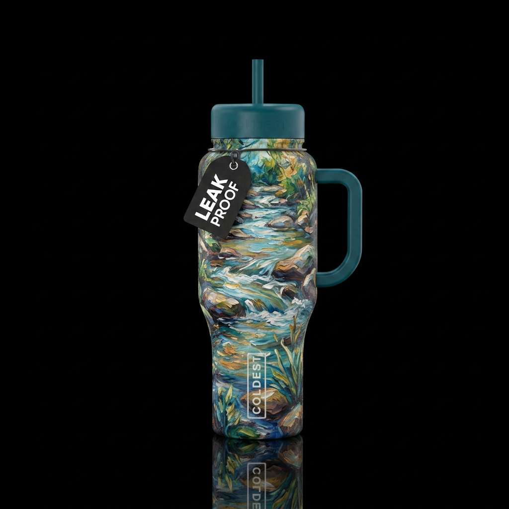 Babbling Brook water bottle design
