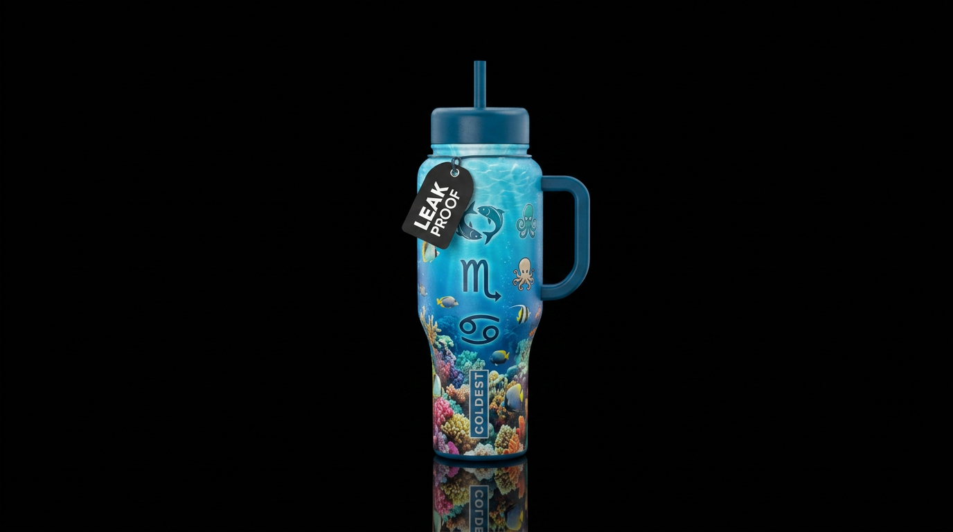 Water Signs water bottle design