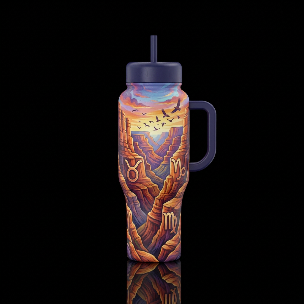 Earth Signs water bottle design