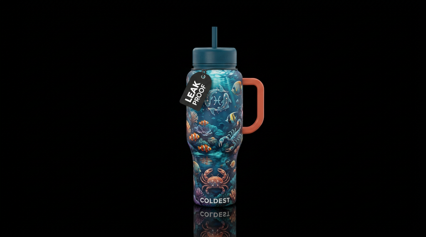 Zodiac Water Signs water bottle design