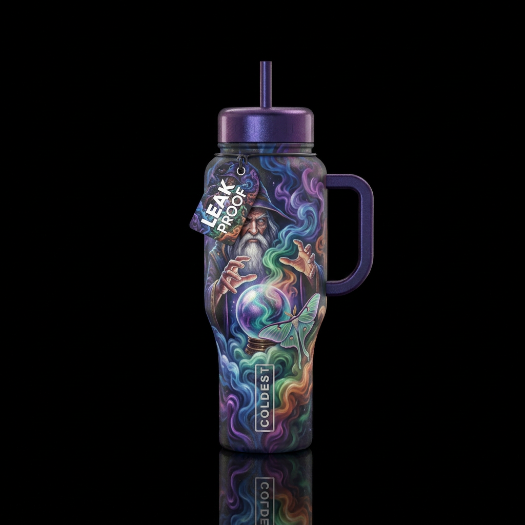 The Wizard water bottle design