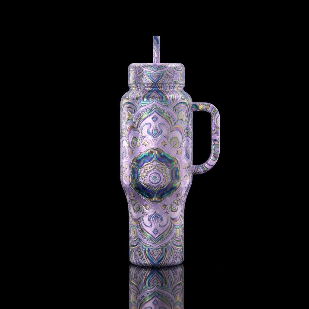 Bohemian (Boho) Mandal6 water bottle design