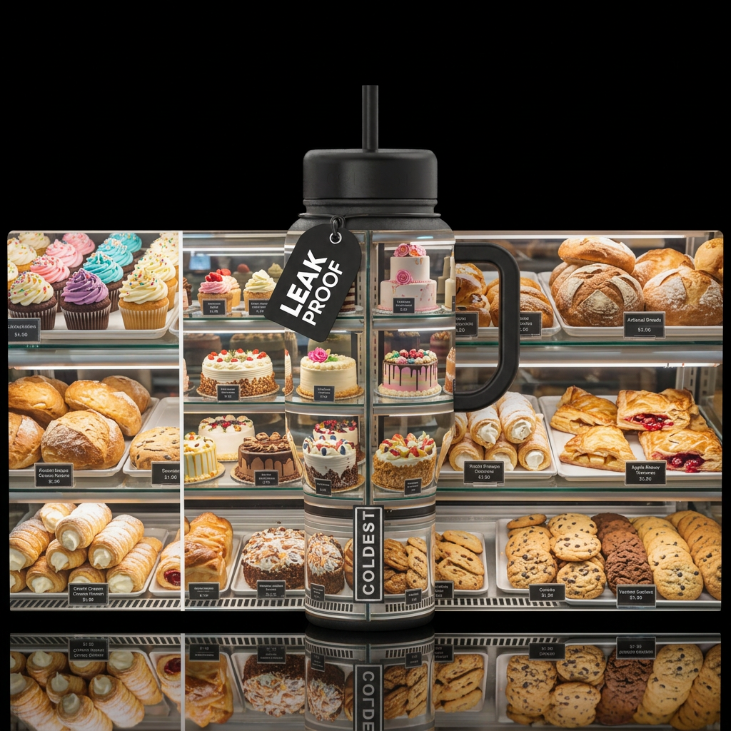 Who Doesn't Love a Bakery? water bottle design