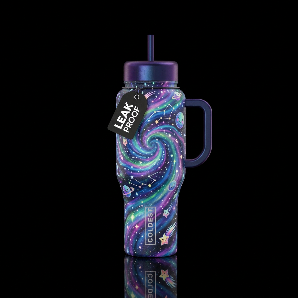 Enigmatic Space water bottle design