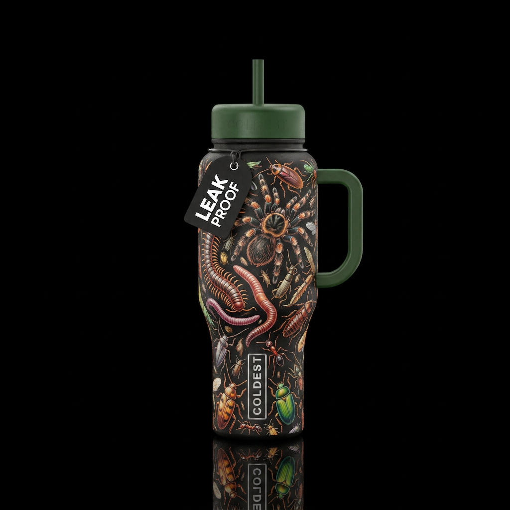 Creepy Crawlies water bottle design