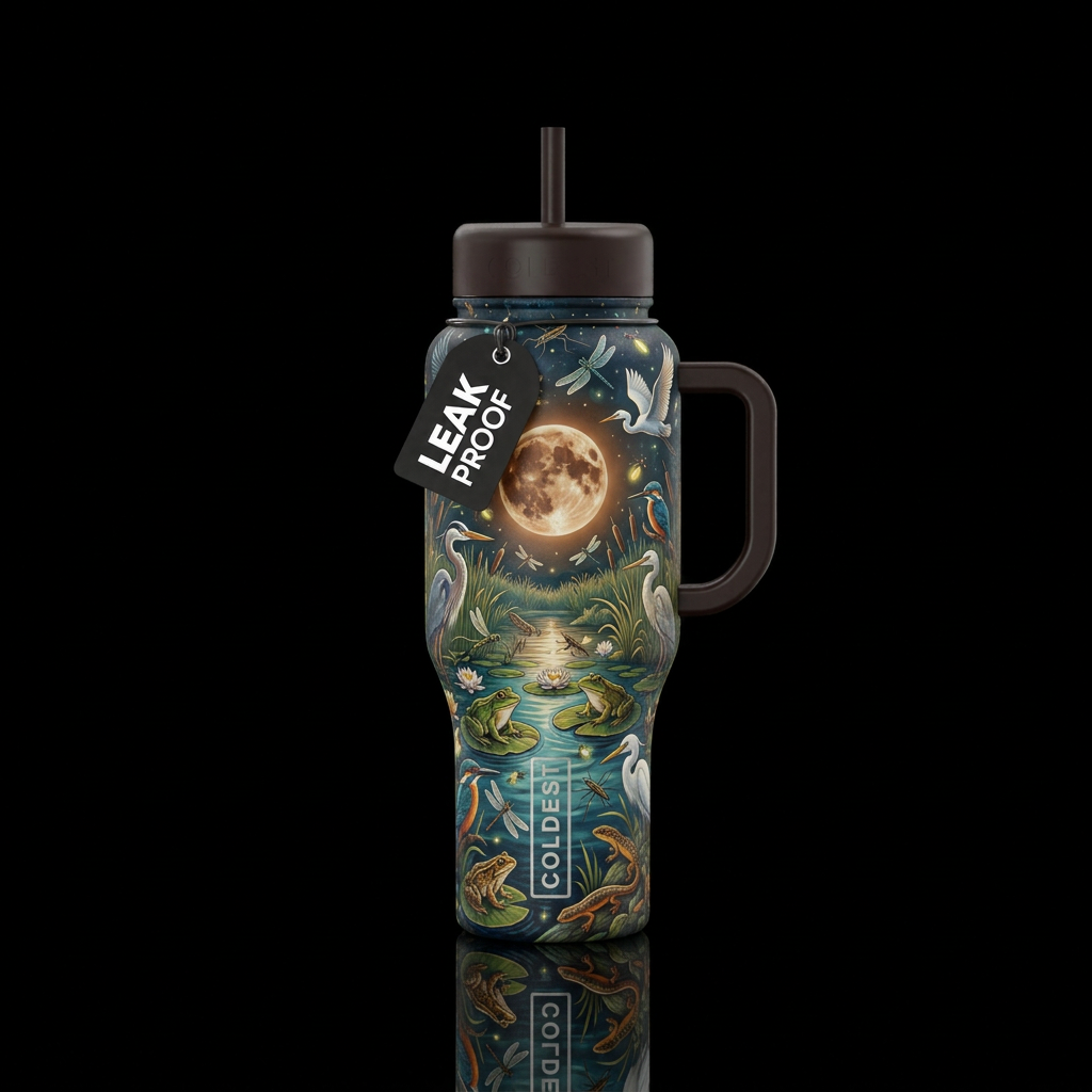 Wonderful Wetlands water bottle design