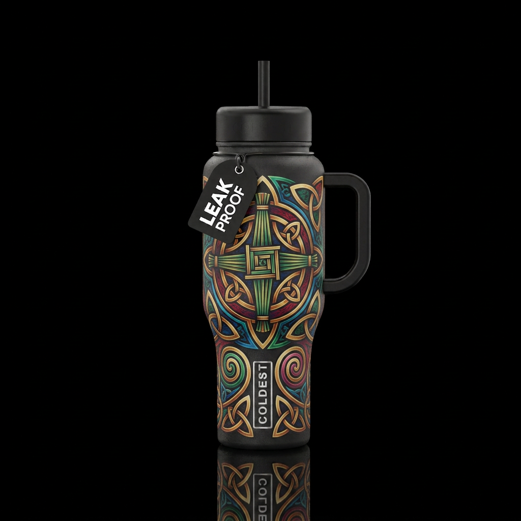 St Brigid's Cross  I water bottle design