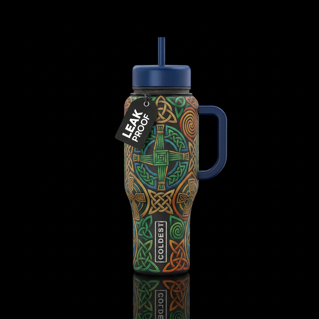 St Brigid's Cross  II water bottle design