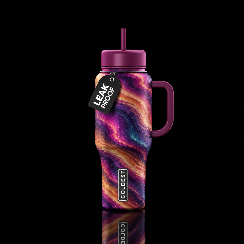 Artic Aurora water bottle design