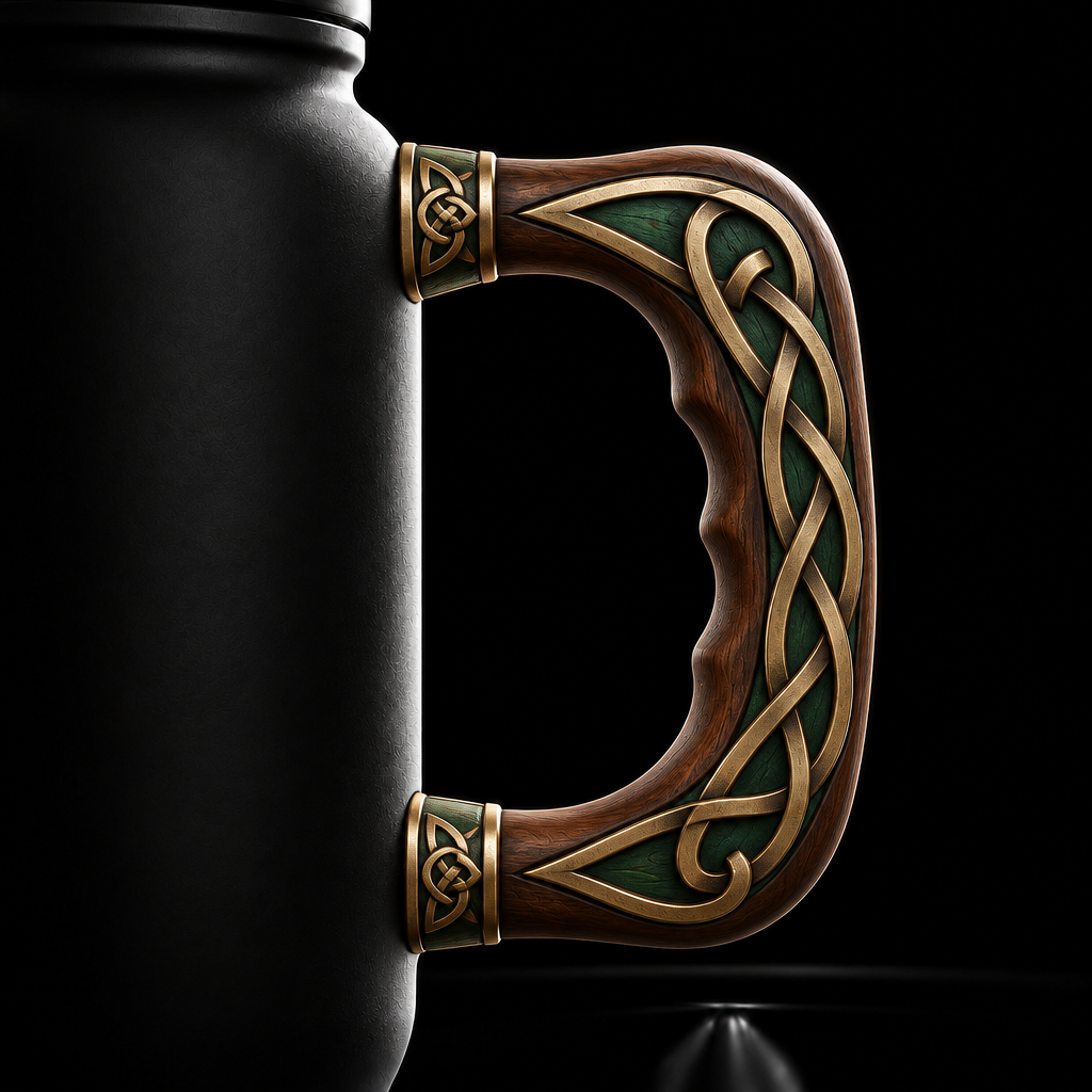 Celtic Knot Handle water bottle design