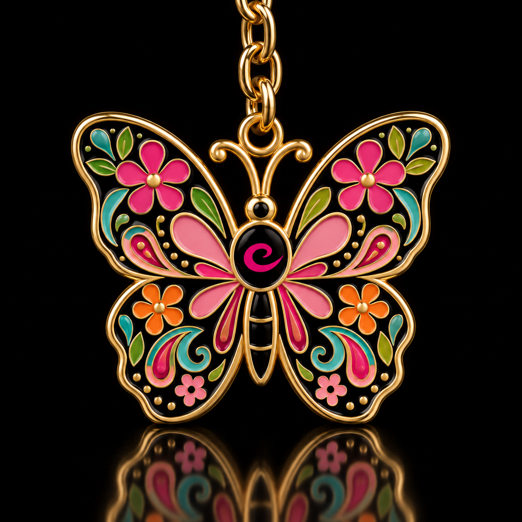 Butterfly water bottle design