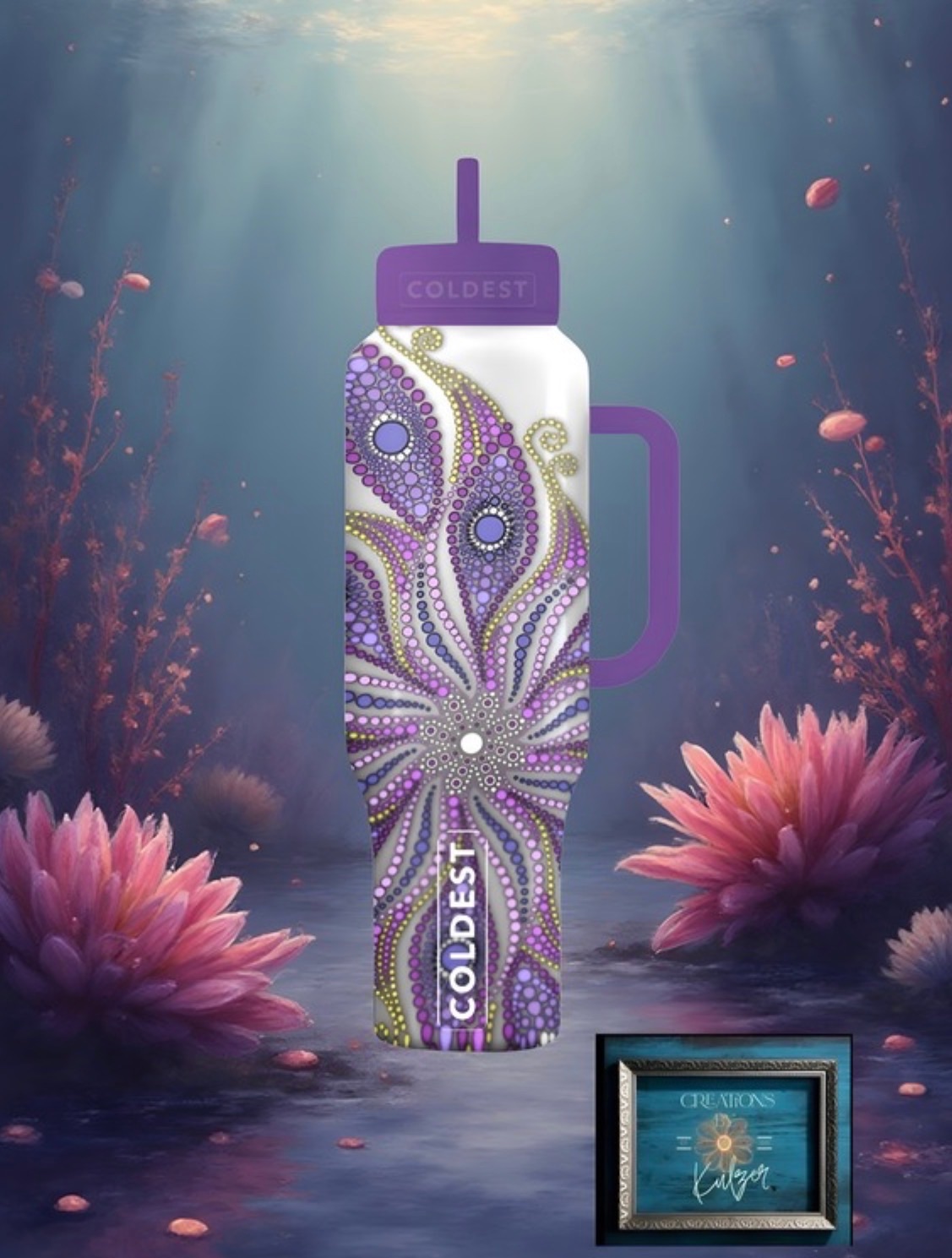 Royal Starfish water bottle design