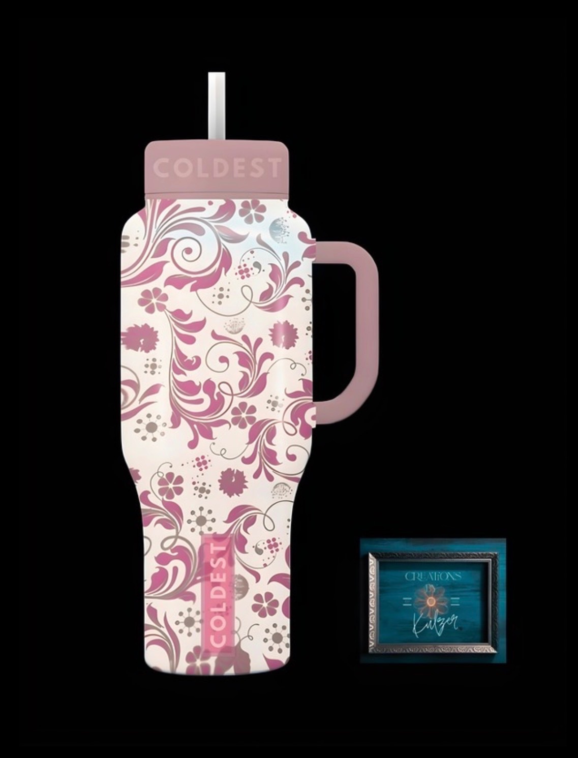 Floral Fete water bottle design