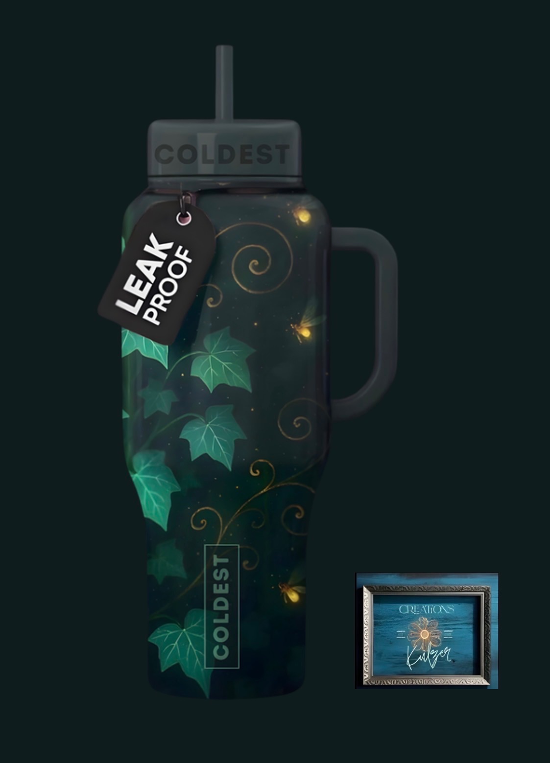 Secret Garden water bottle design