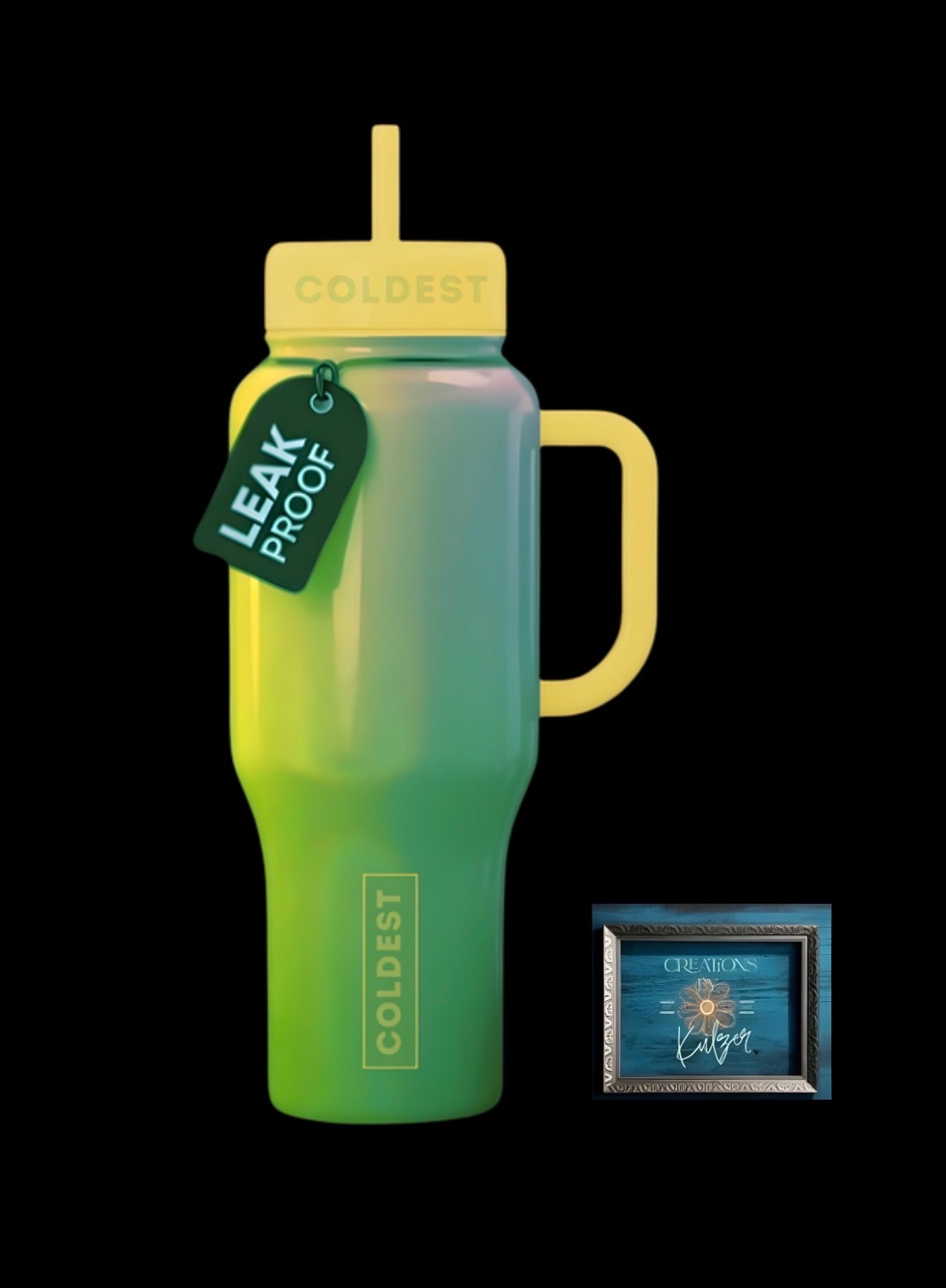 Key Lime water bottle design