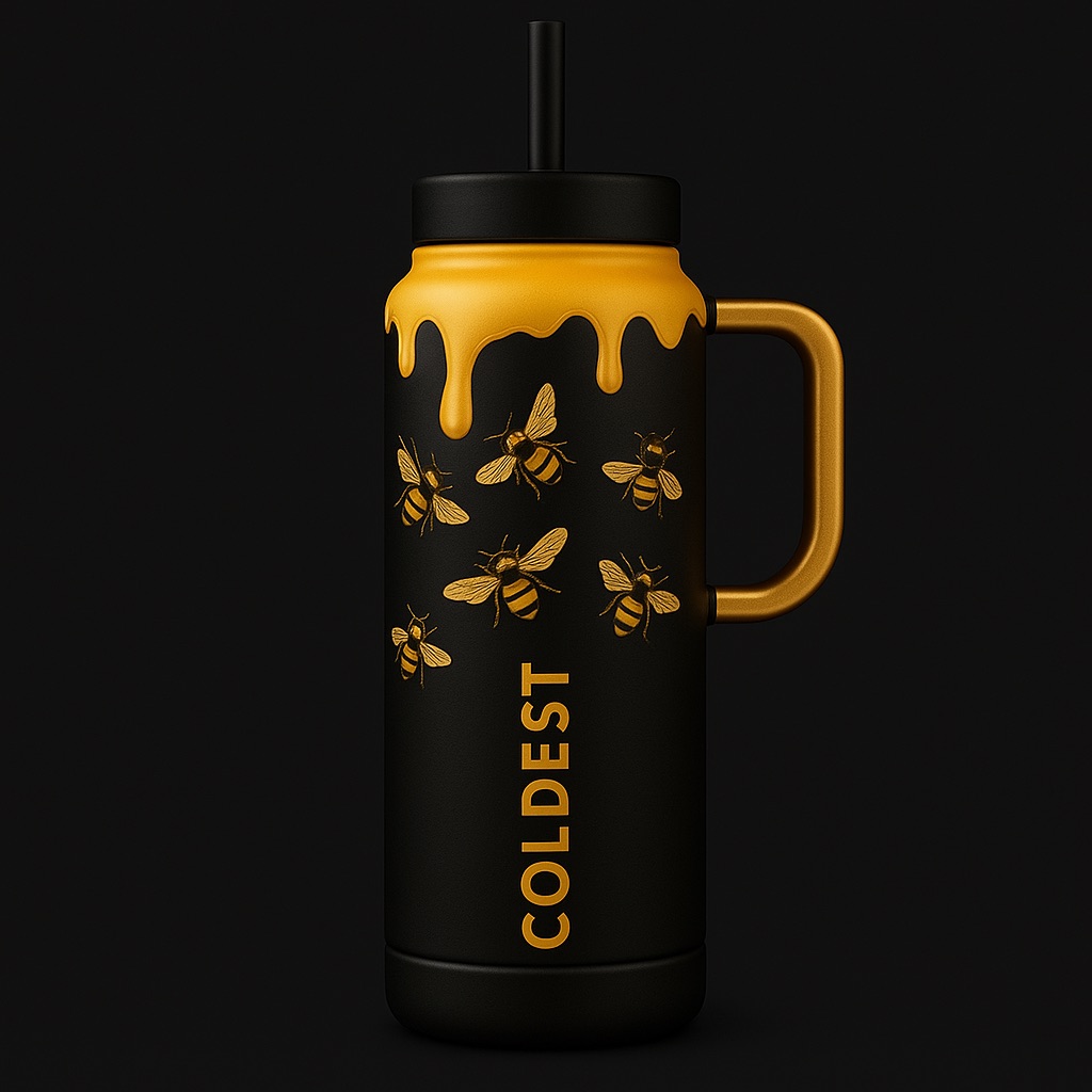 Honey water bottle design