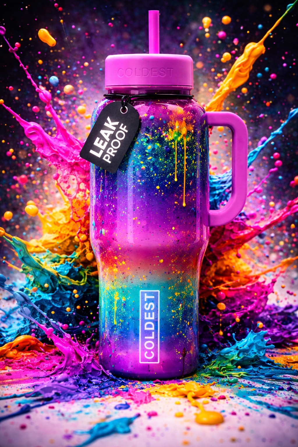 Laura splash water bottle design