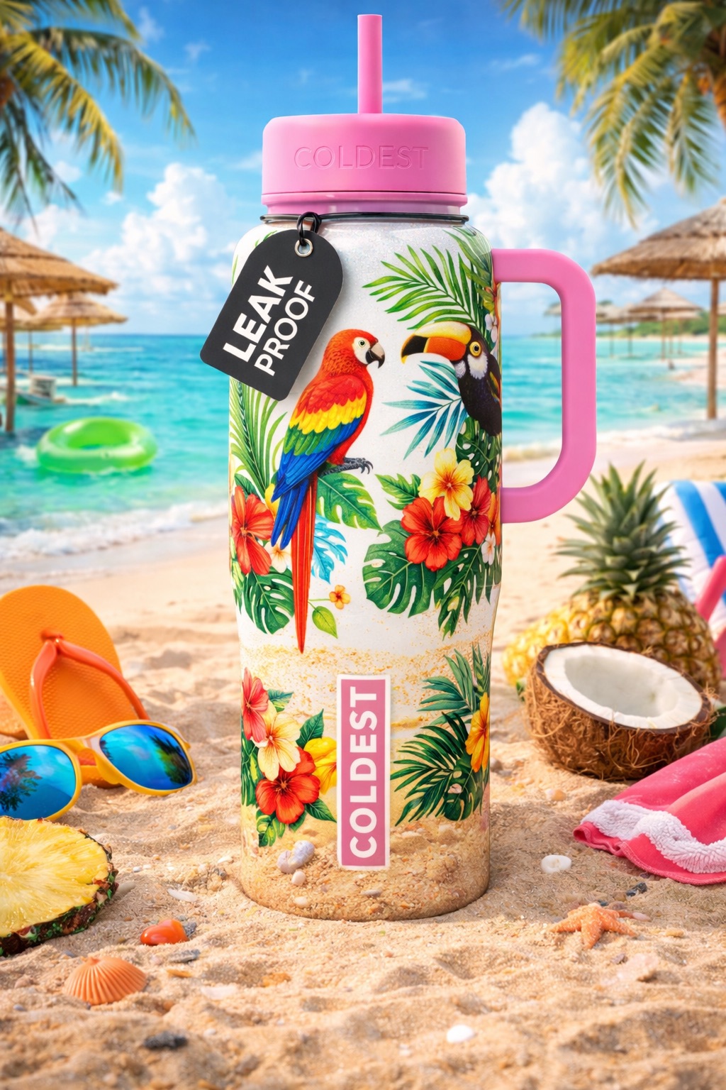 Laura summer days water bottle design