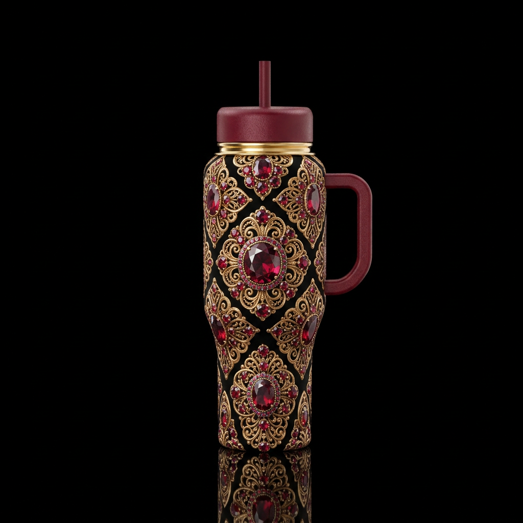 January's Garnet, The Stone of Protection for the Traveler. water bottle design