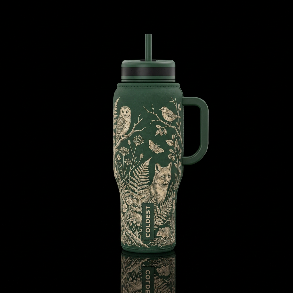 Tiny World water bottle design