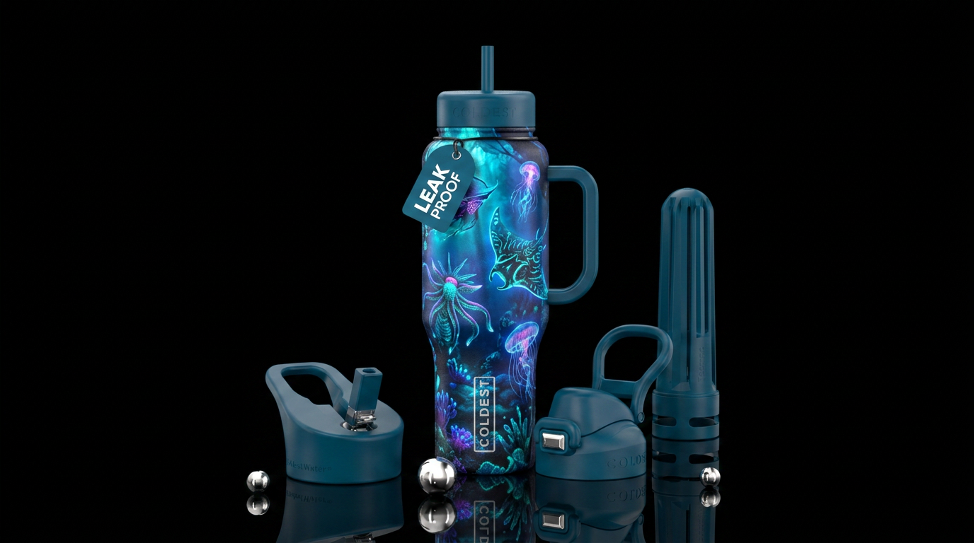 Under the Ses water bottle design