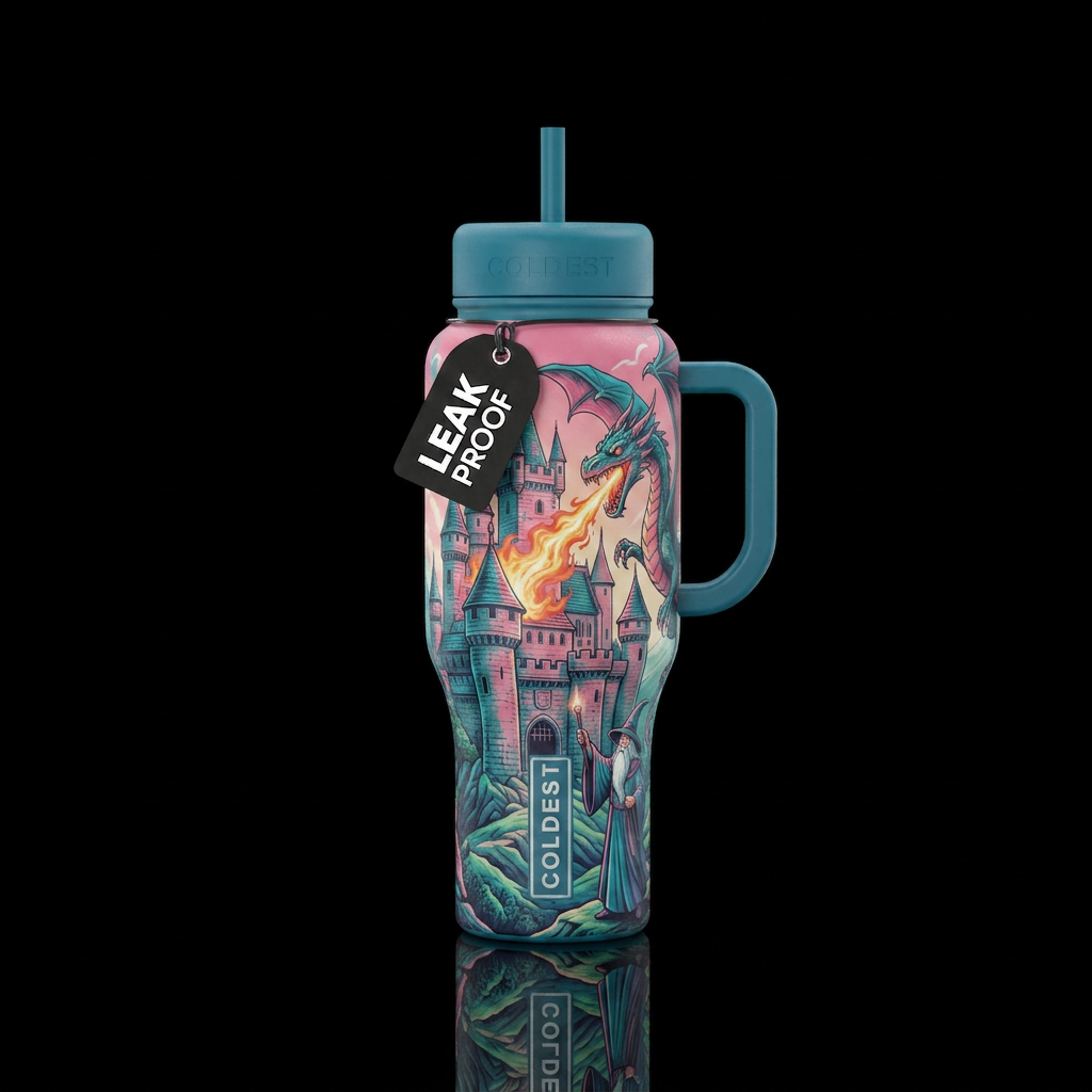 Wizarding Wonders water bottle design