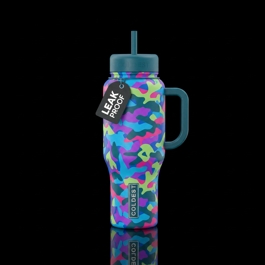 Camouflage the camo water bottle design