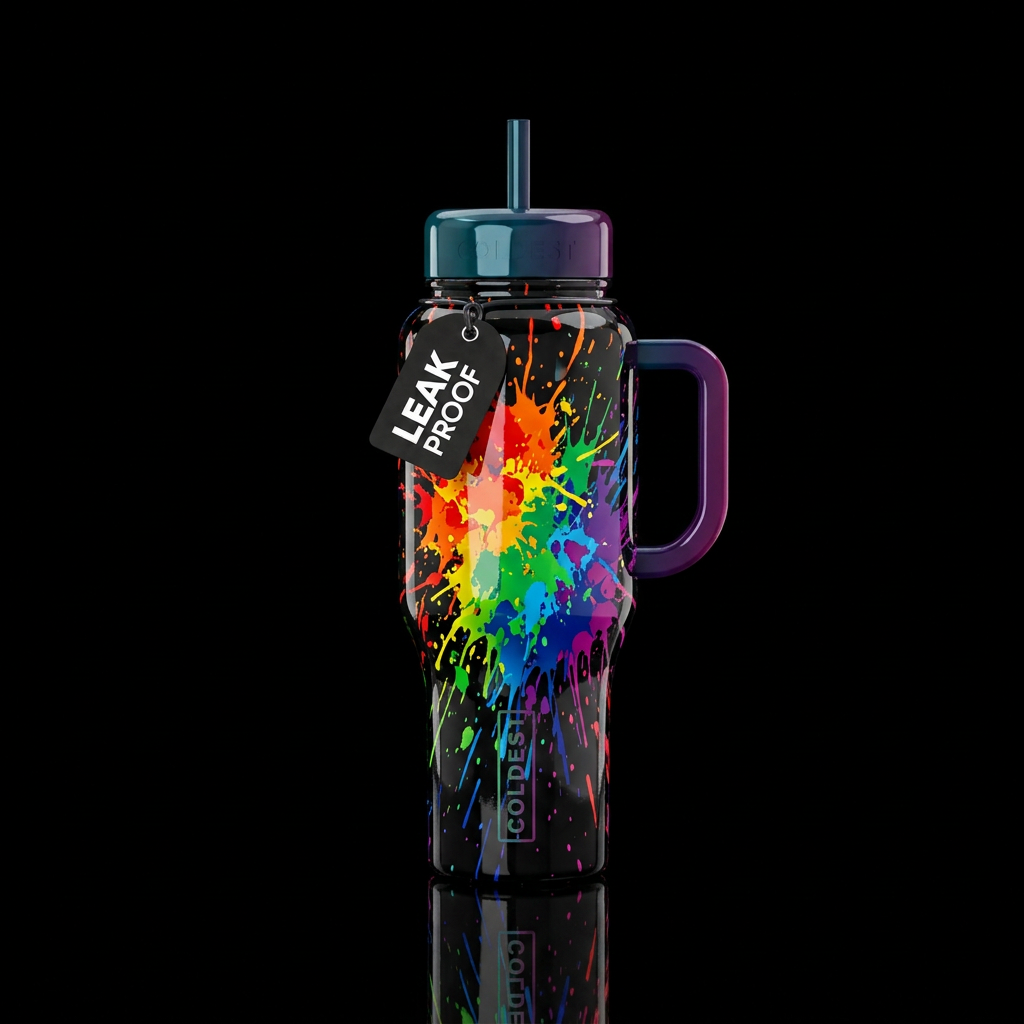 Splat water bottle design