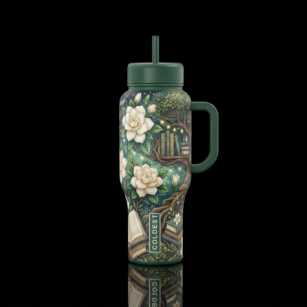 Gardenia water bottle design