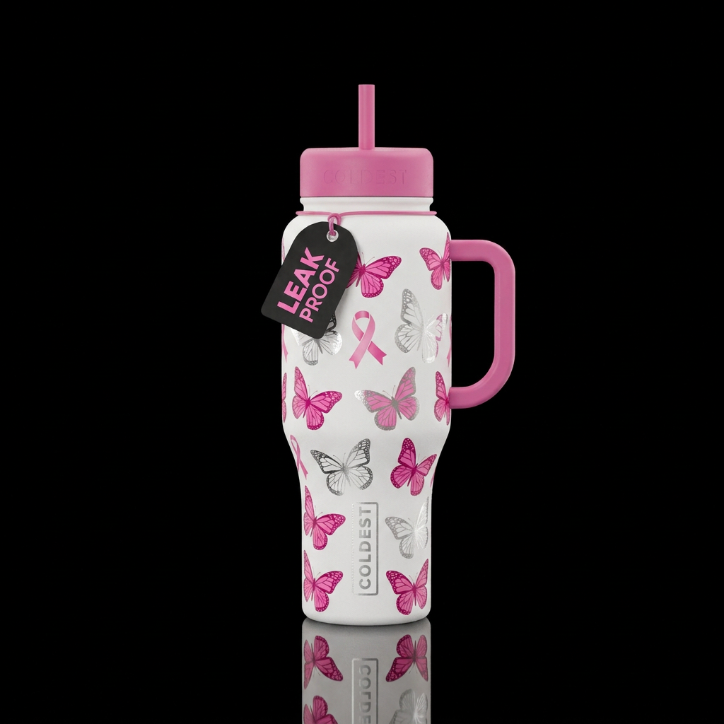 Butterflies for Hope water bottle design