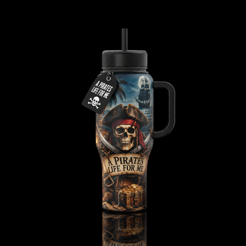 A Pirates Life For Life For Me! water bottle design