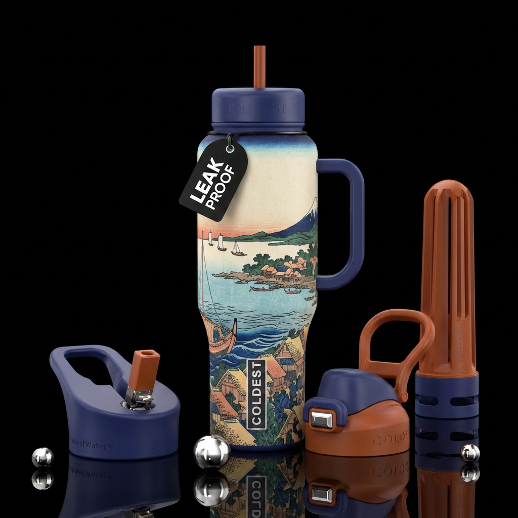 Chōshi in Shimosha, from Oceans of Wisdom water bottle design