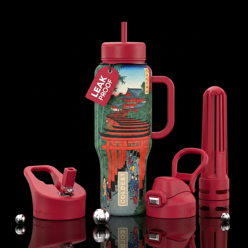 Fushimi Inari Shrine water bottle design