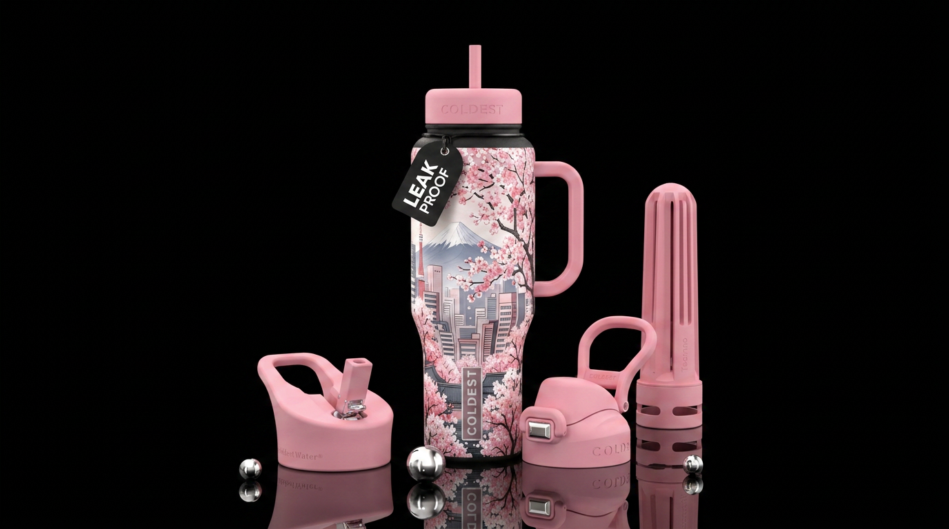 City Sakura water bottle design