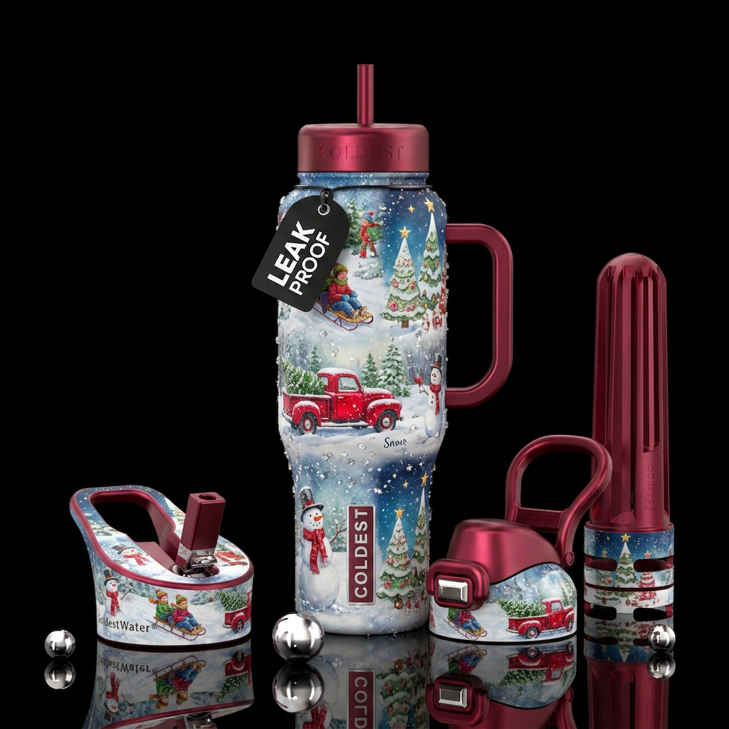 Snow day water bottle design