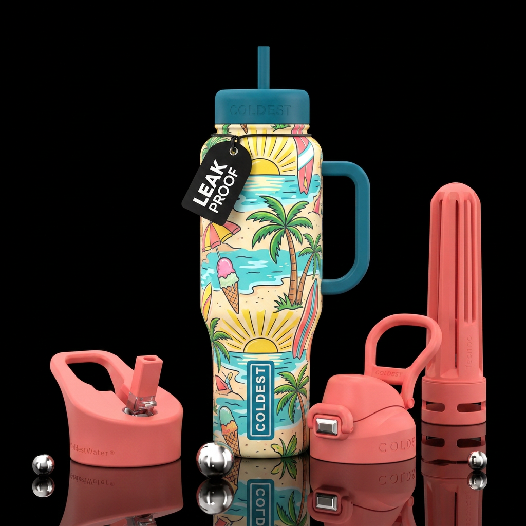 Summer days water bottle design