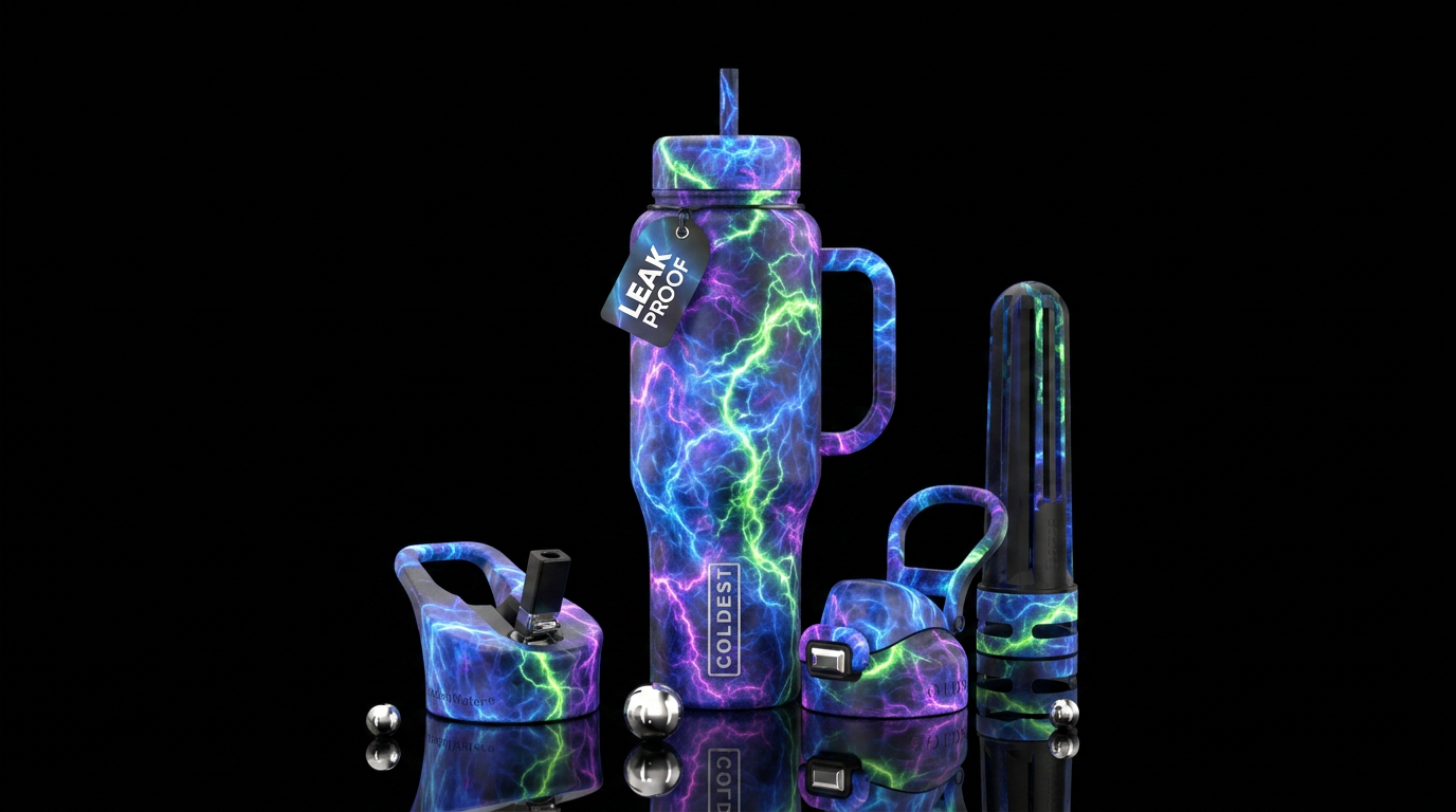 Electric Boogaloo water bottle design