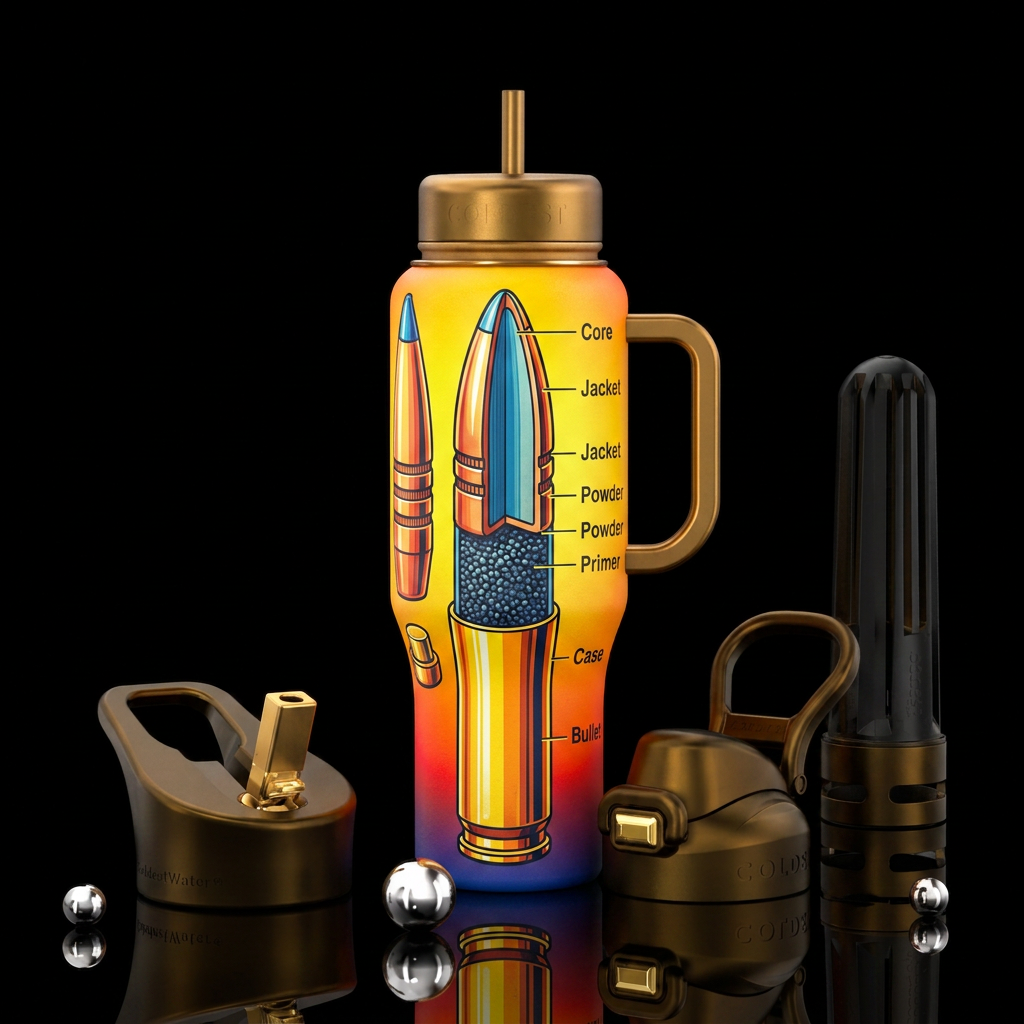 Anatomy of a bullet water bottle design