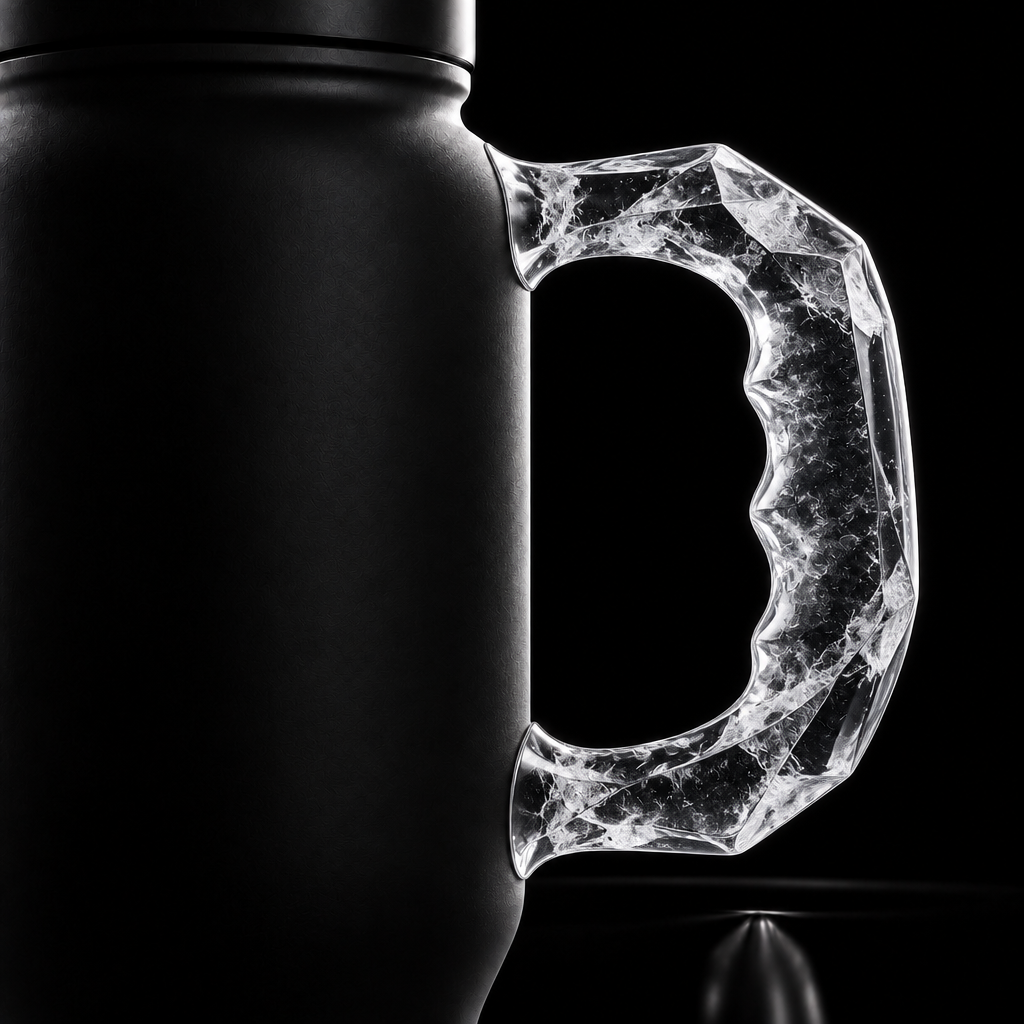 Cold as ice water bottle design