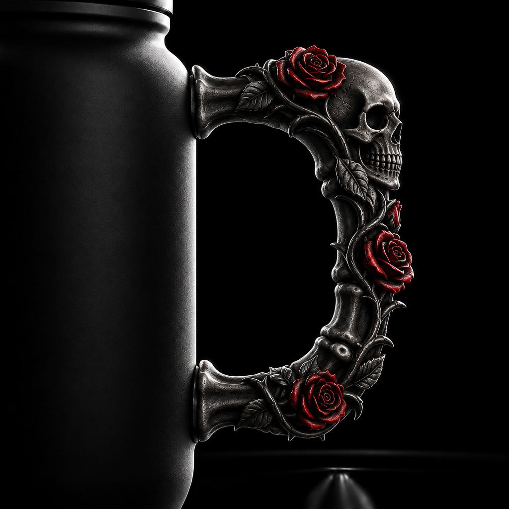 Mortality water bottle design